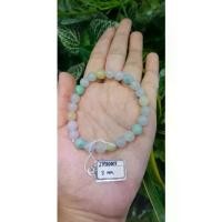 ราคา หยก พม่า แท้ Jade กำไล ประคำหยก (Jade Beads Bracelet) พม่า (Myanmar) 8 mm. (1734570186937173010)