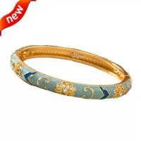 ราคา กำไล cloisonné แบบดั้งเดิมของจีน ลายดอกไม้แบบโปร่งสำหรับผู้หญิง งานเคลือบอีนาเมลจีนรุ่นใหม่ กำไลเมฆหลากสี เคลือบทองแท้ ประดับเพชร กำไลแบบเปิด (1735012471028417678)