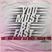 ราคา เสื้อยืดวินเทจ No Fear ลายคำคม "YOU MUST BE FAST" สาย Street / กีฬา Extreme มือสอง (1734850052177496022)