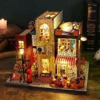 ราคา [COD] ชุดประกอบบ้านตุ๊กตาไม้ขนาดเล็ก DIY แบบ 3D ของเล่นประกอบบ้านตุ๊กตาไม้สำหรับเด็ก ของขวัญ (1735108734091757281)
