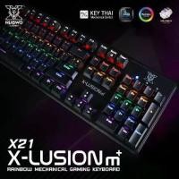 ราคา ราคาประหยัด ✶คีย์บอร์ด แม็คคานิคอล NUBWO รุ่น X-LUTION M+ X21 BLUE SWITCH ตั้งมาโครได้♡ (1735472049565697333)