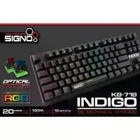 ราคา SIGNO KB-718 คีย์บอร์ด เกมมิ่ง TKL Mechanical Keybord Optical (Blue Swith) (1735061020126643457)