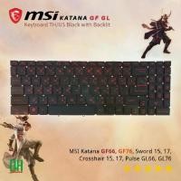 ราคา ♪คีย์บอร์ด MSI Katana GF66, GF76, Sword 15, 17, Crosshair 15, 17, Pulse GL66, GL76 อะไหล่ OEM คุณภาพสูง ไฟสีแดง★ (1735431577626183376)