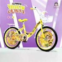 ราคา (ล้อยาง) จักรยานเด็กผู้หญิง รุ่น Olivia ขนาด 20 นิ้ว ฟรี ขาตั้ง มีตะแกรงท้าย มีตะกร้า มีฝาครอบล้อ ล้อเสริม จักรยาน (1735148514835924094)