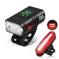 ราคา ชุดไฟจักรยาน 2 ชุด ไฟ LED รุ่น T6 ด้านหน้า ชาร์จผ่าน USB ไฟจักรยานเสือภูเขา (MTB) ไฟหน้าจักรยาน ไฟฉาย สกู๊ตเตอร์ จักรยาน ไฟหลัง ชุดไฟหน้าและไฟหลัง (1735228406951020108)