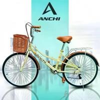 ราคา ANCHI จักรยานแม่บ้าน 24/26นิ้ว จักรยาน พร้อมตะกร้า จักรยานสำหรับผู้ใหญ่ ญี่ปุ่น เบาะนั่งสบาย (1734993899835787026)