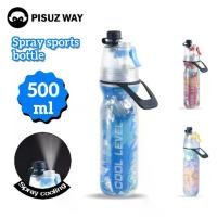 ราคา ขวดน้ำนักกีฬา ขวดน้ำกีฬา จักรยาน ฉนวน เก็บความเย็น 500ML หมอกสเปรย์ ขวดบีบ แบบพกพา กลางแจ้ง สเปรย์สองชั้น พิชเชอร์ พิกซอว์ สไตล์ พิซซู่เวย์ (1734592574386833249)