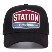 ราคา หมวก Trucker ปรับได้ ระบายอากาศได้ดี ปัก 'สถานี' ด้านหลัง ตาข่ายสีดำ แผงด้านหน้า สีขาว น้ำหนักเบา มีสไตล์ เหมาะสำหรับการเดินทาง คอนเสิร์ต ตกปลา และกิจกรรมกลางแจ้ง หมวกกลางแจ้ง, หมวก NY ของแท้ (1732487
