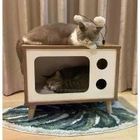 ราคา มือสอง vibrant life purr-view cat condo คอนโดแมว บ้านแมว ทีวี ที่นอนแมว เบาะแมว เฟอร์นิเจอร์แมว (1734411366933235535)