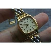 ราคา นาฬิกา Vintage มือสองญี่ปุ่น Elnard 17jewels ระบบ ไขลาน Swiss Made Gold Dial ชุบทองคำ 17mm (1735193309773792713)
