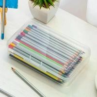 ราคา 【ร้อนแรง】 กล่องดินสอใส พลาสติกแข็ง กล่องดินสอ/ปากกา กล่องดินสอสำหรับวาดภาพ กล่องจัดระเบียบสำนักงานแบบซ้อนกันได้ รุ่น H8WD (1735418071548462731)
