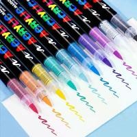 ราคา ร้อนแรง! ปากกา/เมจิกต์สีอะคริลิกแบบปลายแปรง 1 ชิ้น สำหรับระบายสีบนหิน ไม้ ผ้าใบ หิน และกระจก เหมาะสำหรับงานประดิษฐ์คริสต์มาสแบบทำเอง (1735302579438257803)