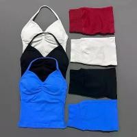 ราคา เสื้อกล้ามโยคะสายเดี่ยวยาวแบบมีสาย 2 ชิ้น สำหรับผู้หญิง เสื้อกล้ามเปิดหลัง เสื้อชั้นในกีฬา ฟิตเนส วิ่ง ออกกำลังกาย ยิม แบบผูกคอ (1735044287976211578)