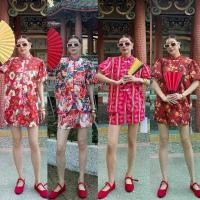 ราคา ลดราคา CN SHORT BALLOON #9982 x2 (Set2ชิ้น เสื้อ+กระโปรงกางเกง) เซ็ทเสื้อคอจีน ชุดกี่เพ้า ชุดตรุษจีน สีแดง รับอังเปา (1735468973254739510)
