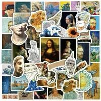 ราคา สติ๊กเกอร์ รูปภาพ 66 Van Gogh 50 ชิ้น แวนโก๊ะ ดาวินชี Mona Lisa ตกแต่ง บ้าน Da Vinci สมุด หนังสือ รูปวาด รูป ภาพ ภาพวาด (1732000181816429090)