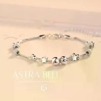 ราคา GLAMORกำไลข้อมือเงินแท้ Astra Bell กำไลข้อมือรูปดาวสองชั้น กำไลผู้หญิงสไตล์เกาหลี กำไลแฟชั่น สร้อย คอ พร้อม จี้ ผู้ชาย (1734607561842525904)