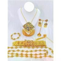 ราคา สร้อยสังวาลย์ เครื่องประดับตกแต่งชุดไทย มี 3 สีให้เลือก (ชุบทอง/เงินรมดำ/เงิน) สินค้าชุดสร้อยคอ เครื่องประดับไทย สังวาลย์ เข็มขัด ประดับชุดไทยและนางรำ เทศกาลลอยกระทง (1735268397216204668)