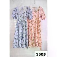ราคา pizza outfit เดรสmaxi ลายดอกสไตล์วินเทจ ผ้า cotton อย่างดี (1735476830407919056)