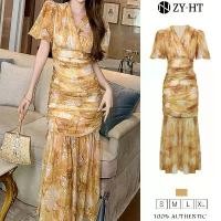 ราคา เดรสสไตล์เวียดนาม, เดรสผู้หญิง, เดรสสีเหลือง, คอวี, เดรสหางปลา, เดรสทำงาน, เดรส Hiso, เดรสวินเทจ, เหมาะสำหรับงานทำงานและงานปาร์ตี้, ชุดราตรี, 21219 (1730435736411801683)
