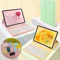 ราคา 【คีย์บอร์ดปุ่มกลม+เคส+เมาส์】เคสไอแพด gen5/gen6/gen7/gen8/gen9/gen10/Air1/Air2/Air3/pro/ipad pro เมาส์ไร้สาย อุปกรณ์ ชาร์จ แบต (1734651782318753071)