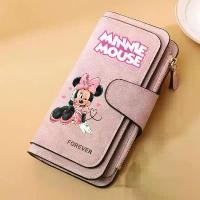 ราคา กระเป๋าสตางค์แฟชั่นสุดฮิต ลายมิกกี้ เมาส์/มินนี่ เมาส์ กระเป๋าเงินผู้หญิง หนังแท้คุณภาพสูง พร้อมหัวเข็มขัด ใส่บัตรได้ถึง 15 ใบ ดีไซน์คลาสสิก มีซิป สำหรับสุภาพสตรี (1734808543266702633)