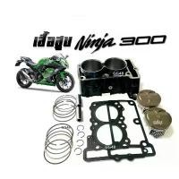 ราคา เสื้อสูบนินจา300 KAWASAKI NINJA300 ชุดเสื้อสูบไซส์62 พร้อมลูกสูบ แหวน ปะเก็น เพื่อประกอบได้ทันที เสื้อสูบเดิม (1734803127367862216)