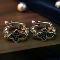 ราคา ✔️ Chrome Hearts Hoop Earrings, Minimalist, Korean Style Earrings, Genuine Stainless Steel Earrings, Men's Earrings, Fashion Earrings, Genuine Stainless Steel, Very Beautiful (1735255941701010846)
