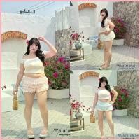 ราคา Cloudy Ruffle Shorts ️ กางเกงขาสั้นเอวสม็อค ทรงระบาย หลายชั้น สาวอวบ Plus Size เอวสูง สวัสดิการสด (1735499741477307702)