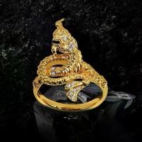 ราคา Phoo_Shop แหวนพญานาค ฝังเพชร ตัวเรือนหุ้มทองแท้ 100% 24K พรเก้าประการ นำโชค เสริมดวง R-07 สุดปัง สร้อย คอ jewelry (1734149331268044658)