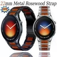 ราคา 22mm Metal Rosewood Strap For Xiaomi Watch 5/S5-4-3-2 S4 Sport High-end Bracelet For Realme Watch 5-S for OPPO Watch S-X-X2-X3 Accessory (1735343004567176522)