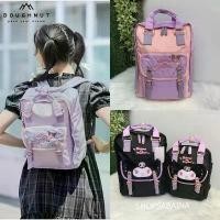 ราคา Doughnut x Kuromi Series Backpack กระเป๋าเป้สะพายหลัง กระเป๋าเป้โดนัท (แถมพวงกุญแจ) สีม่วง สีดำ (1733775312939025930)