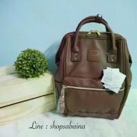 ราคา anell แท้109% PU leather Backpack สี Choco brown กระเป๋าเป้สะพายหลัง รุ่นหนังพียู สตรี (1734902500548051977)