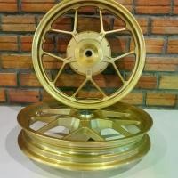 ราคา ล้อแม็กClick125 Alloy Wheels, Click125I, 14 Inch Rims, All Gold Color. Click125, Click125I, Click150, Pcx. Ball Bearings + Bushings in the Hub, Sold in Pairs. (1734427136248743657)