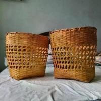 ราคา Bamboo basket ตะกร้าไม้ไผ่สาน ตะกร้าไม้ไผ่ ใส่เสื้อผ้า ใส่ของ ตะกร้าใส่ผ้า (1734943357720627127)