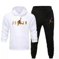 ราคา JORDAN BASKET GOLD II Jogger Pants & Hoodie Jumper Set Hoodie Sweater and Long Jogger Pants Size M-XL (Men & Women) (1733609401978029596)