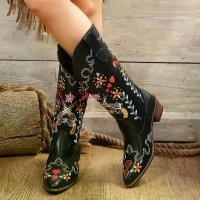 ราคา SOLEMATE : Bloom Boots รองเท้าบูทคาวบอย คาวเกิร์ล ปักลายน่ารัก COD (1734331019207018403)