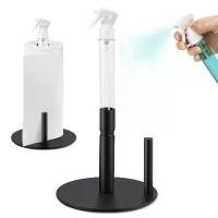 ราคา [Oossoo] Paper Towel Holder with Spray Bottle, Stainless Steel Countertop Paper Towel Holder, Tissue Roll Rack for Kitchen Bathroom. (1735007673401640750)
