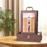 ราคา กล่องของขวัญไวน์ 2 ขวด กล่องใส่ขวดไวน์คู่ Wine Bottle Box กล่องโชว์ไวน์ (1735461282676115333)