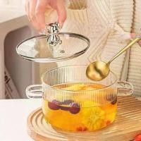 ราคา ชามแก้วมีฝาปิด Glass bowl โถแก้วมีฝาปิด ชามแก้วทนความร้อนสูง (1734652668882356179)