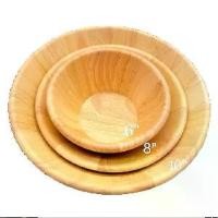 ราคา COD ชามสลัดไม้ 8 นิ้ว / 10 นิ้ว / 12 นิ้ว ชามไม้ยางพารา salad bowl wood ชามใส่อาหาร ถ้วยไม้TikTok (1733284449463010473)