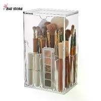 ราคา Makeup Brush Storage Box Cosmetic Organizer with Lid Thickened Acrylic Makeup Brush Holder (1735100394722067779)