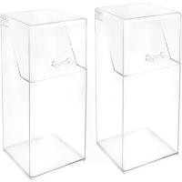 ราคา 2Pcs Acrylic Makeup Brush Organizer with Lid, Clear Makeup Brush Holders Brush Storage Dust Proof Box Makeup Organizer for Dressing Tables and Vanity (1734848853794522236)