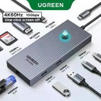 ราคา [COD] [Tiktok]UGREEN 4K60Hz 9-IN-1 Hub USB3.2 Gen2 10Gbps USB-C Multi-function Docking Station for iPad Air M2 11" 13'' 2024 MacBook Pro M3 M2 M1 M4 MacBook Air M3 M2 M1 M4 HDMI+ (1735361797397120614)
