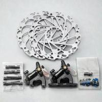 ราคา Juin Tech F1 ชุดดิสเบรคจักรยานน้ำมันแบบดึงสาย (Cable Pull Hydraulic) Flat Mount สำหรับ Road/CX แถมใบดิส 160mm 2 ใบ (หน้า-หลัง) (1735006892413257370)