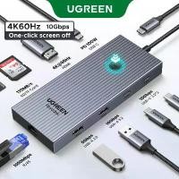 ราคา UGREEN 4K60Hz 9-IN-1 Hub USB3.2 Gen2 10Gbps USB-C Multi-function Docking Station for iPad Air M2 11" 13'' 2024 MacBook Pro M3 M2 M1 M4 MacBook Air M3 M2 M1 M4 HDMI+2xUSB-C 3.2+US (1735317056785646724)