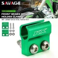 ราคา ขายร้อน Front Brake Hose Clamp For KAWASAKI KX450 KX250 KX100 KX85 KX 250 F 450X Motorcycle Accessories Brake Cable Holder Line (1734771041263322726)