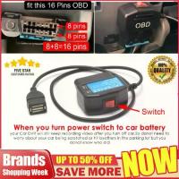 ราคา [COD] [tiktok]MA 24Hours Parking Monitoring 5V 3A USB Car Charge Cable OBD Hardwire Kit With Switch 0.5meter Wire For Dash Cam Camcorder Vehicle DVR (1735054934914925651)