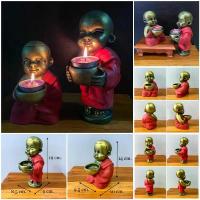 ราคา 【คนไทยแนะนำ!】 【จัดส่งจากประเทศไทย】 ☟ที่ใส่เทียนหอม เทียนสปา ตุ๊กตาเณรน้อย เทียนหอม รูปปั้นใส่เทียน spa candle เชิงเทียน ที่ใส่เทียน scented candle☂ (1735221951056742015)