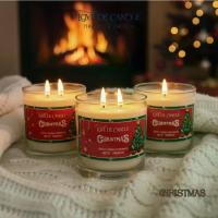 ราคา เทียนหอมChristmas Scented Aromatherapy Candle (Scent Candle Aroma Soy Wax Organic Handmade) Soy Wax Scented Candle with Wooden Lid (1735312629897857005)