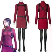 ราคา Resident Evil 4: Ada Wong Cosplay Red Jumpsuit Red Bodysuit Ada Wong Cosplay Women's Clothing W161 (1735278916844423093)